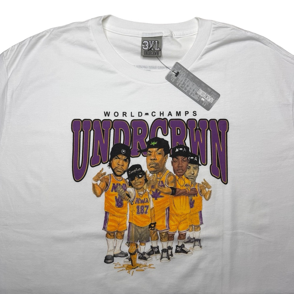 Undrcrwn Undercrown LA Lakers Champions NWA Eazy Dre‎ Cube shirt